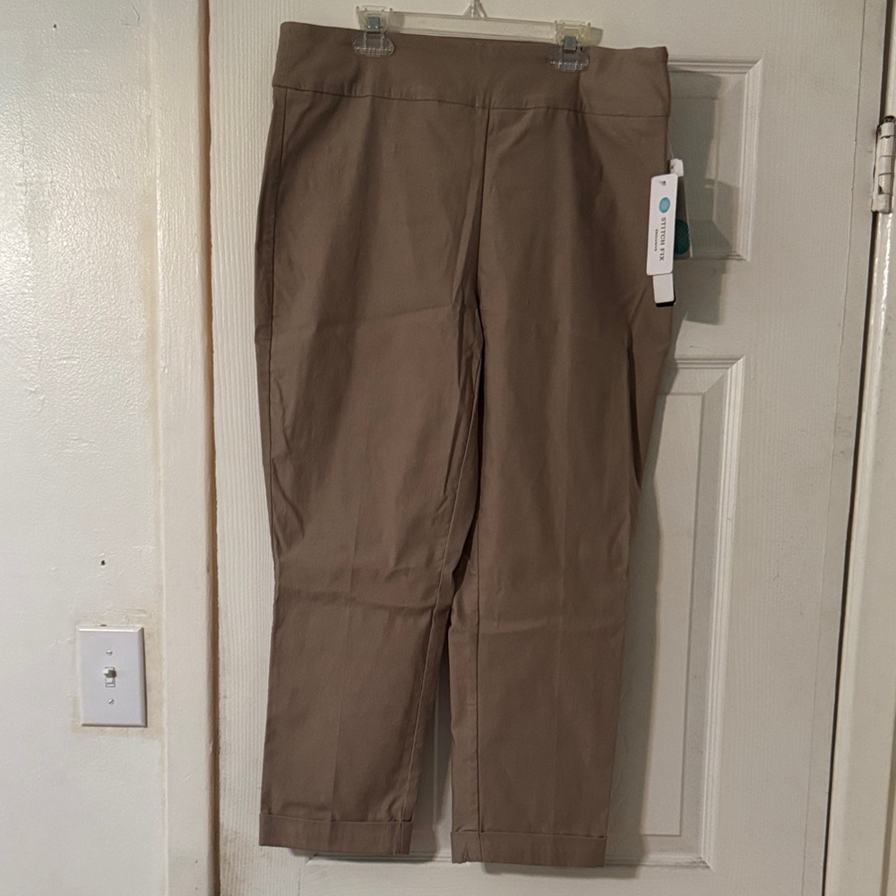 Tribal Tan Ankle Pants